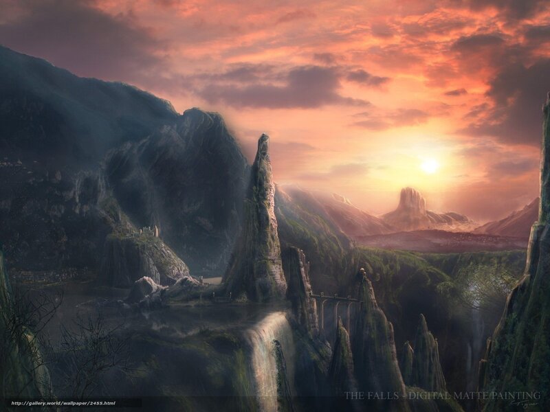 The Falls - Digital Matte Painting