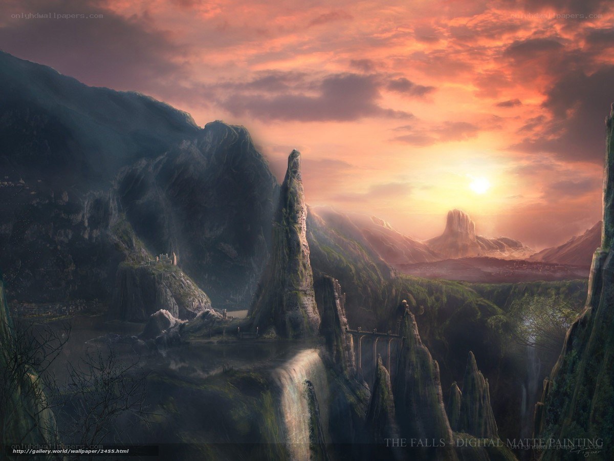 The Falls - Digital Matte Painting