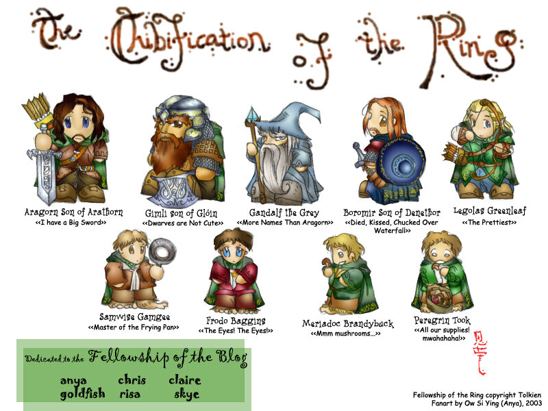 The Fellowship of the Ring Chibi Art