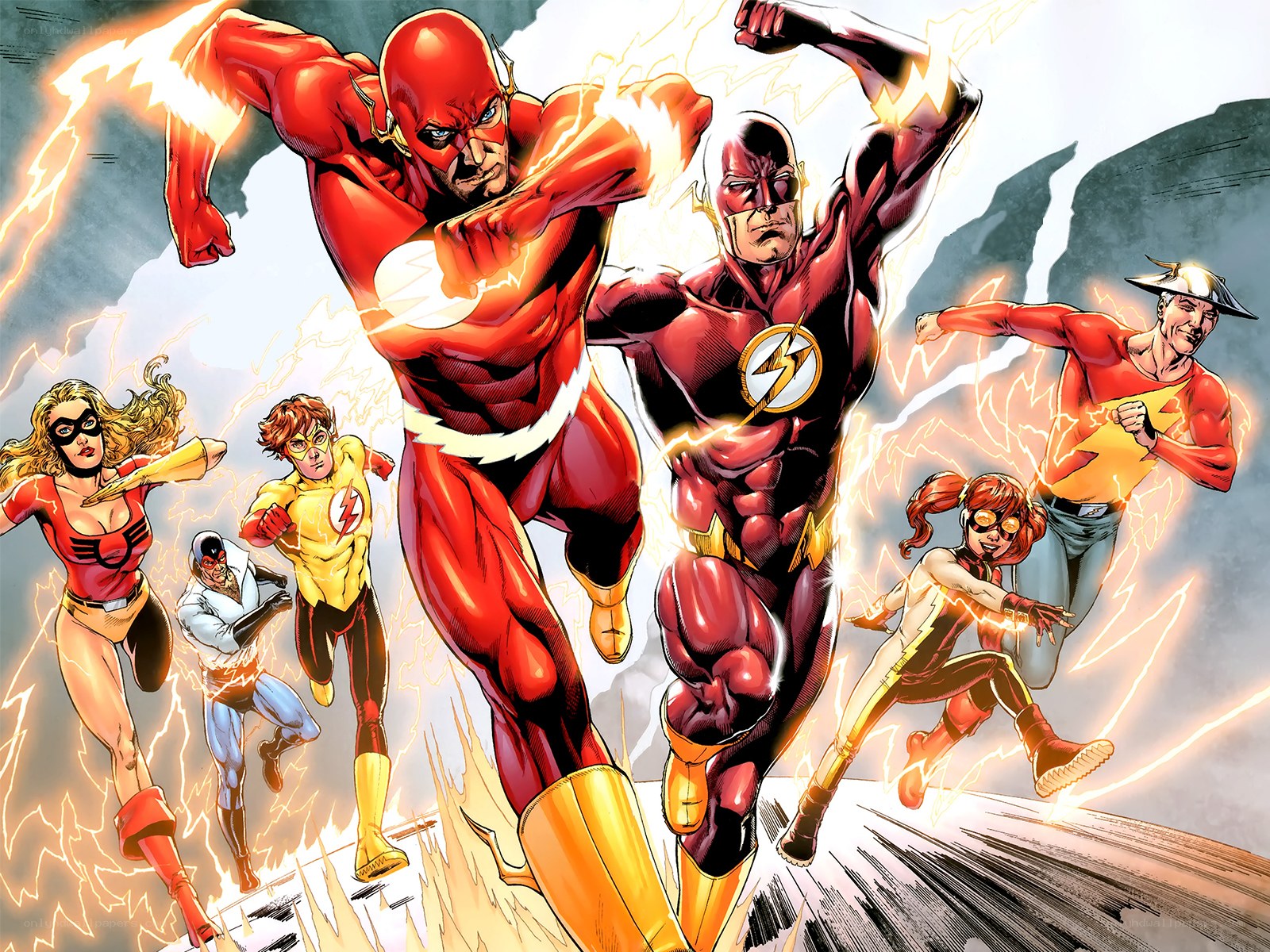 The Flash and allies in action