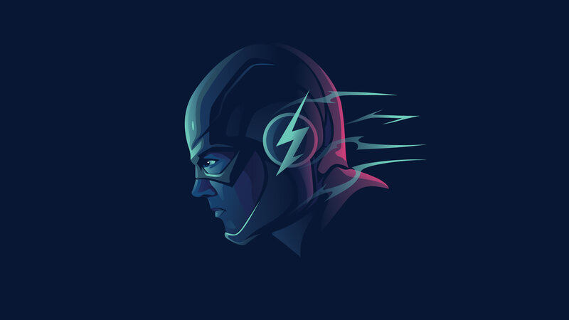 The Flash Character — Blue