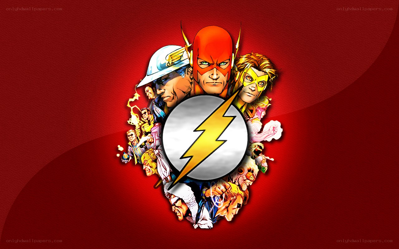The Flash character collage