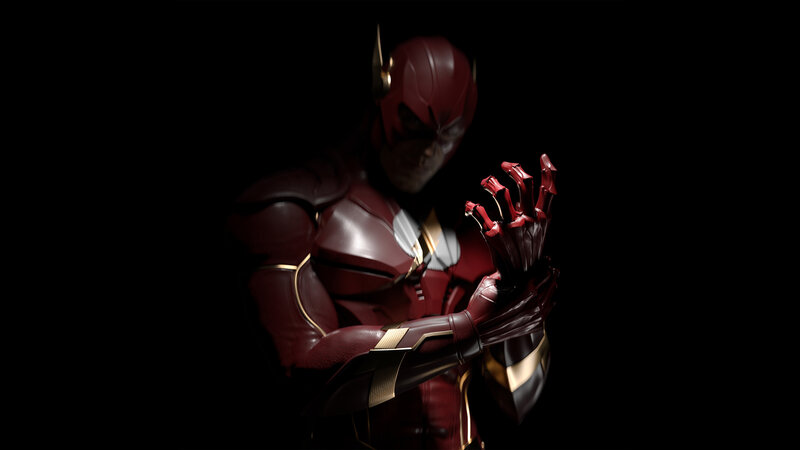 The Flash Character — Red, Dramatic, 3d Render