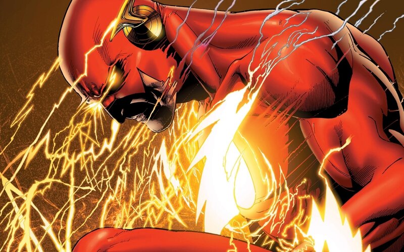 The Flash Character — Red, Dramatic, Comic, Lightning, Superhero Suit