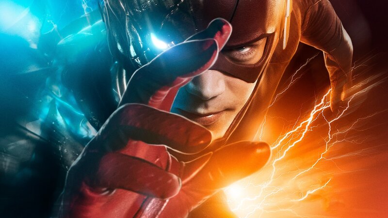 The Flash Character — Red, Dramatic, Digital Art, Lightning