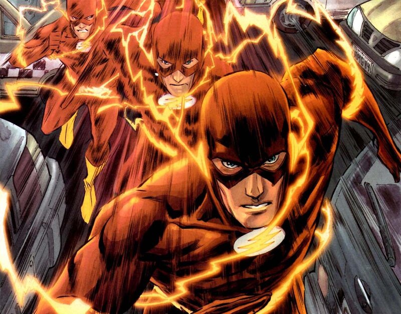 The Flash Character — Red, Dramatic, Manga