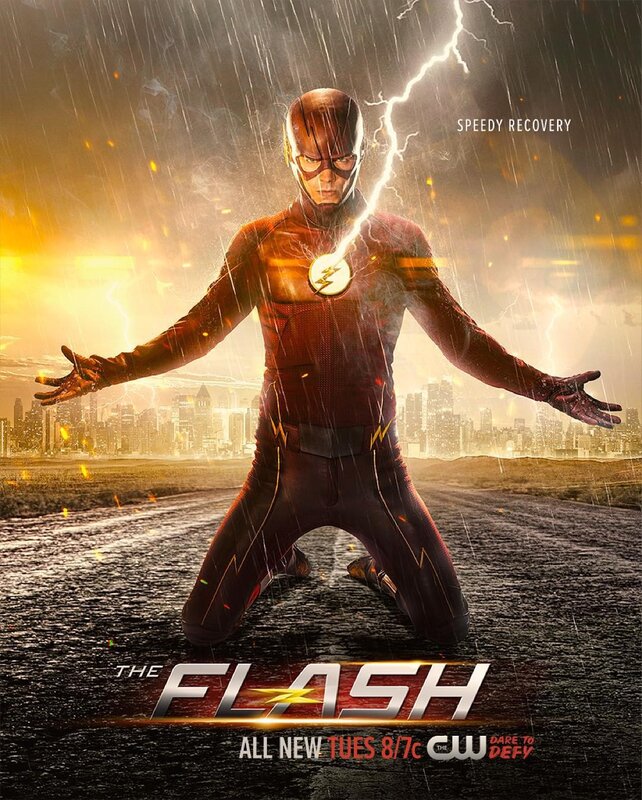 The Flash Character — Red, Dramatic, Night