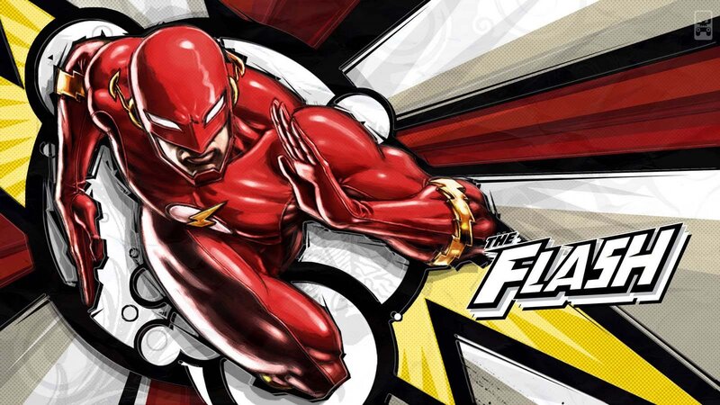 The Flash Character — Red, Dynamic, Comic, Comic Book Art, Speed Lines
