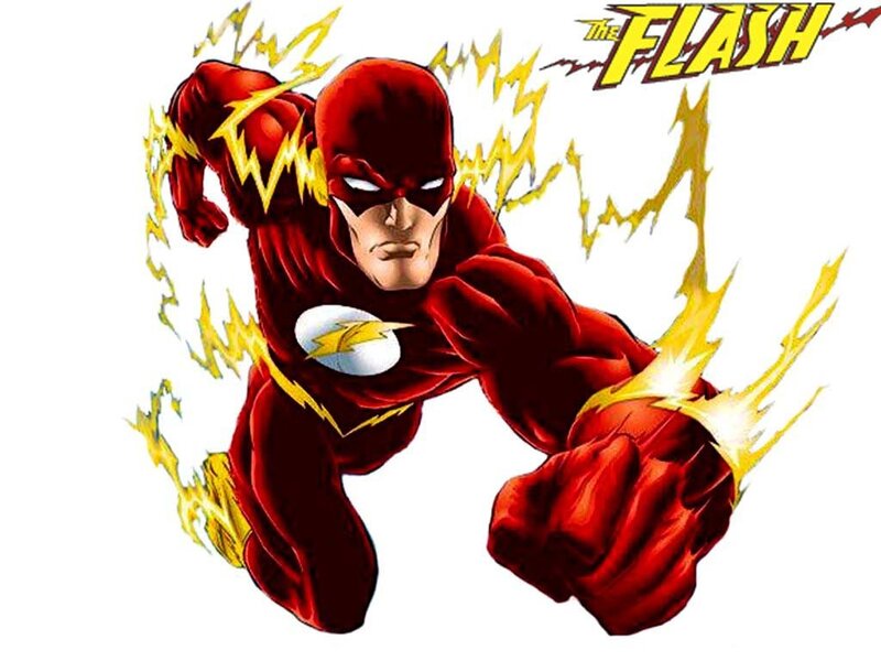 The Flash Character — Red, Dynamic, Comic, Lightning Bolts