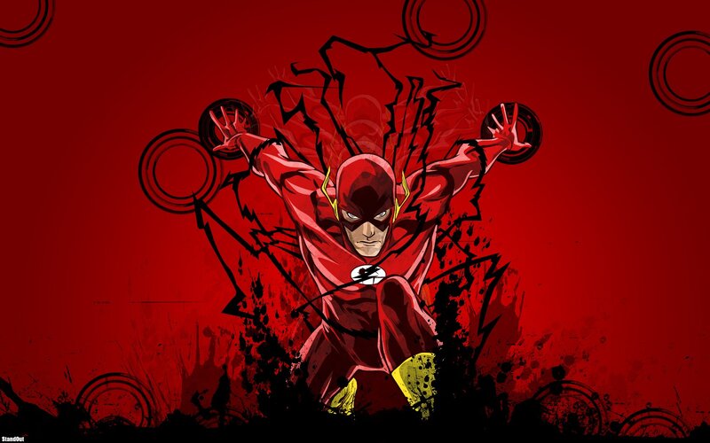 The Flash Character — Red, Dynamic, Digital Art, Red Suit