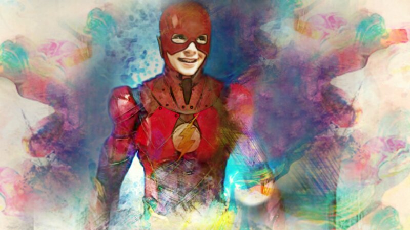 The Flash Character — Red, Dynamic, Digital Art, Superhero Suit