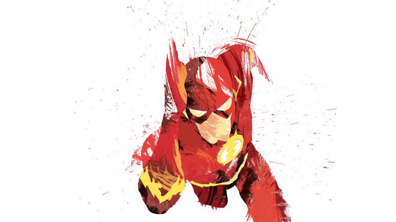 The Flash Character — Red, Dynamic, Digital Art