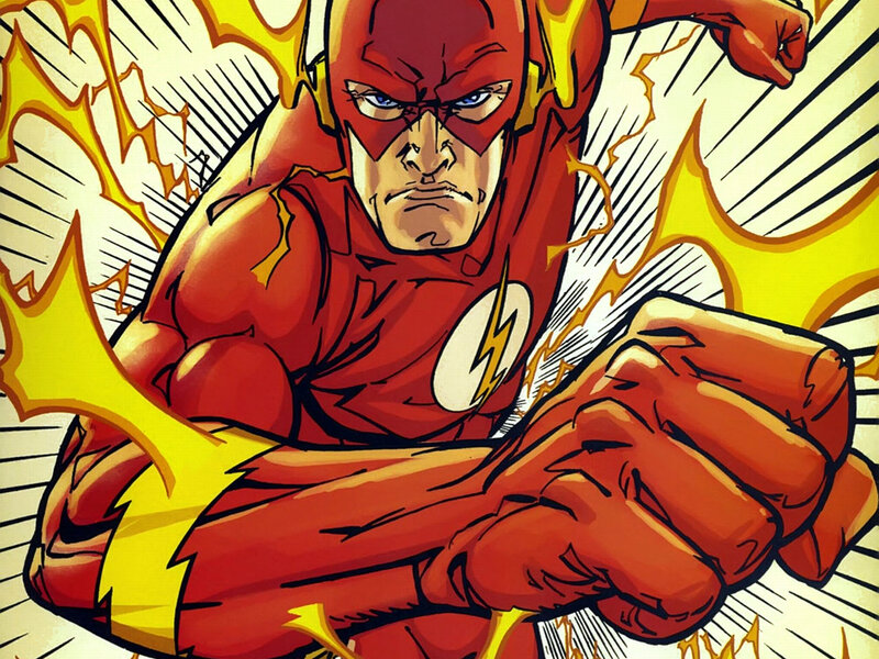 The Flash Character — Red, Dynamic, Intense