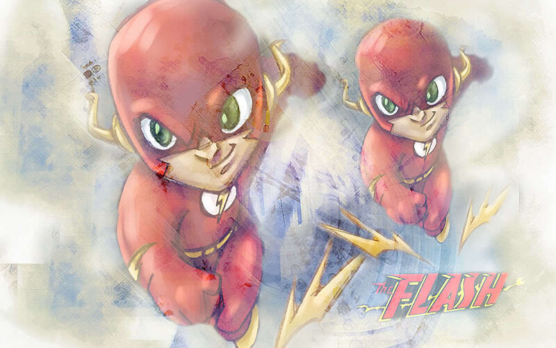The Flash chibi art