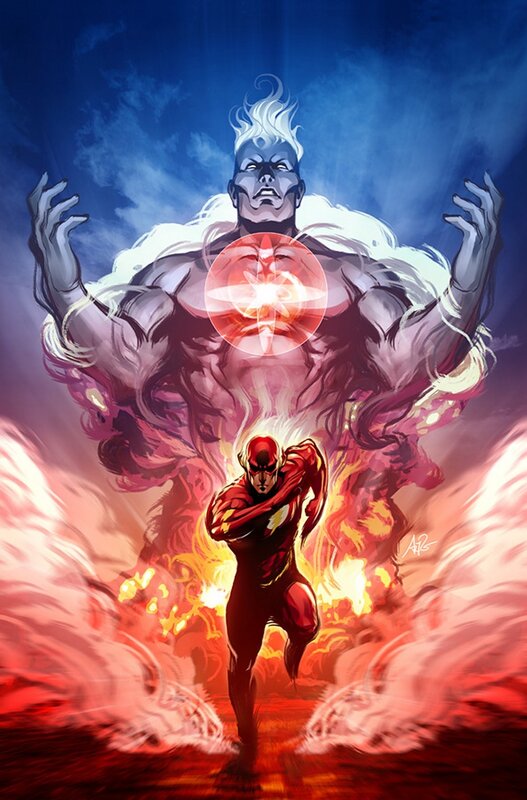 The Flash confronts a powerful entity