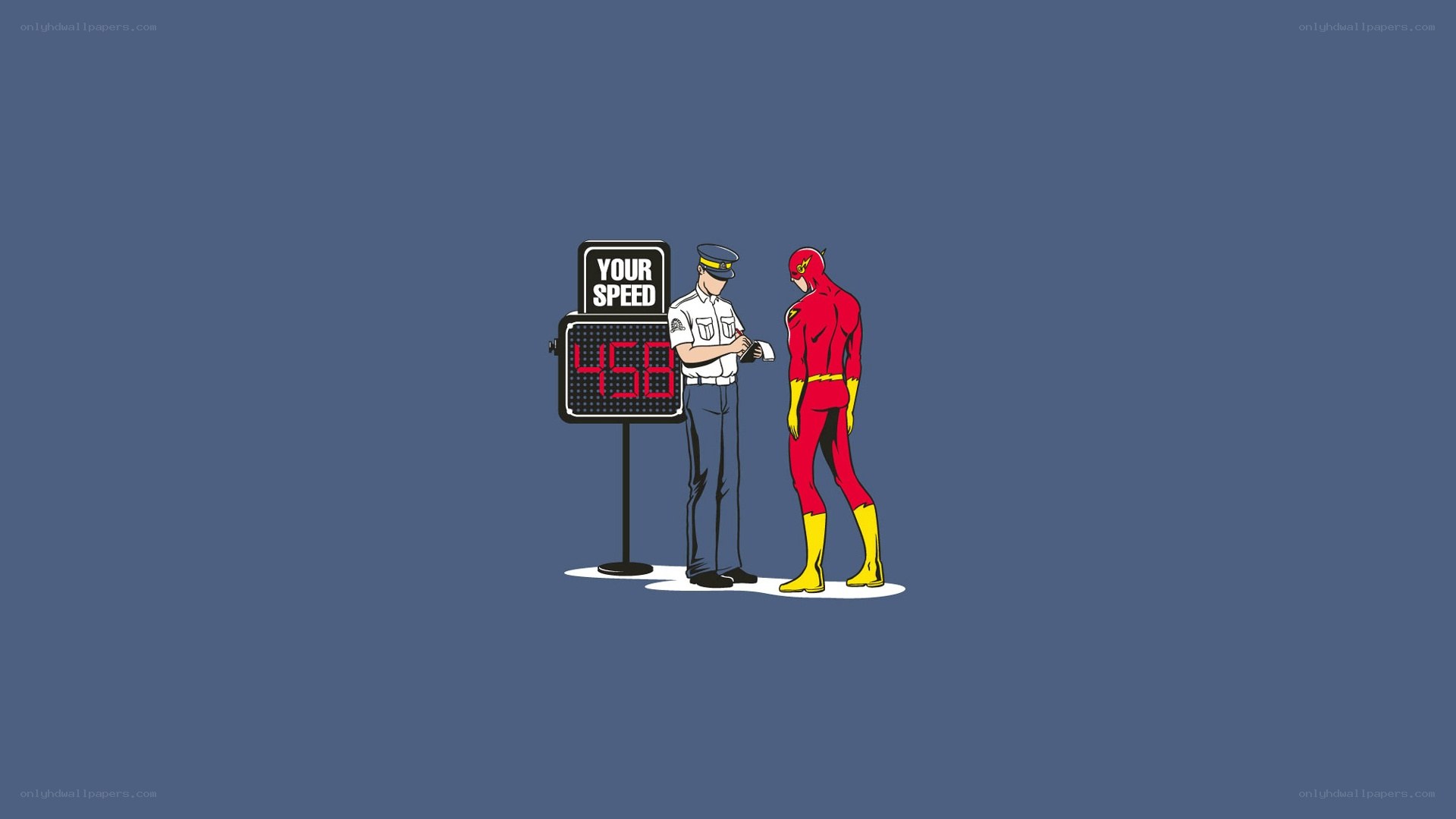 The Flash gets a speeding ticket