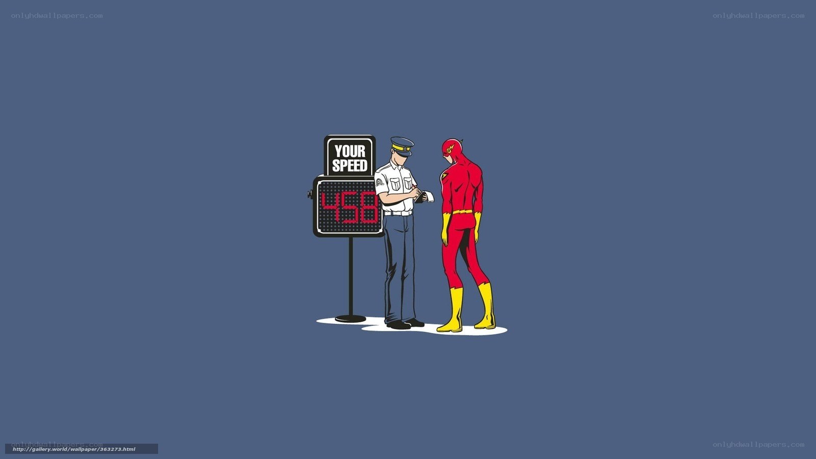 The Flash gets a speeding ticket