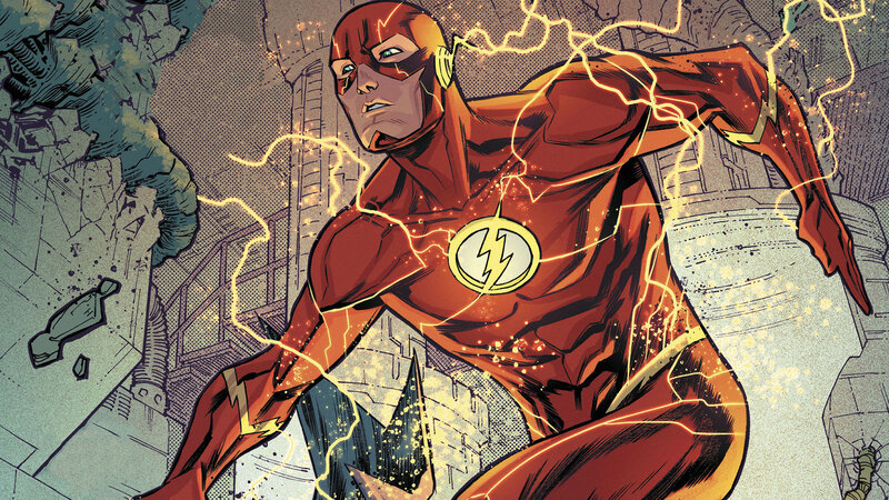 The Flash in Action — Red, Dramatic