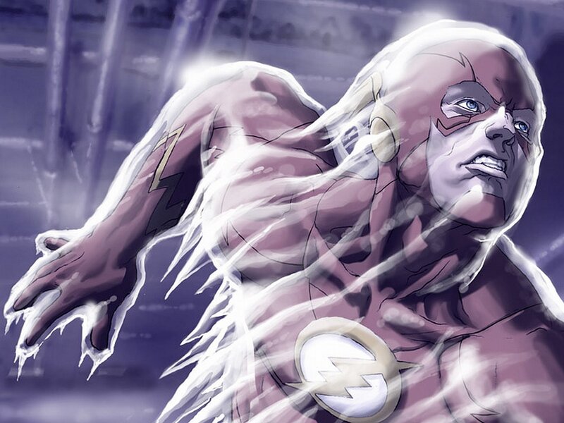 The Flash in Motion — Purple