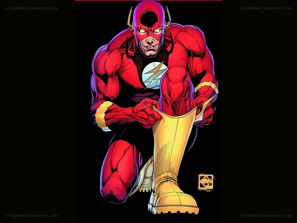 The Flash in red suit