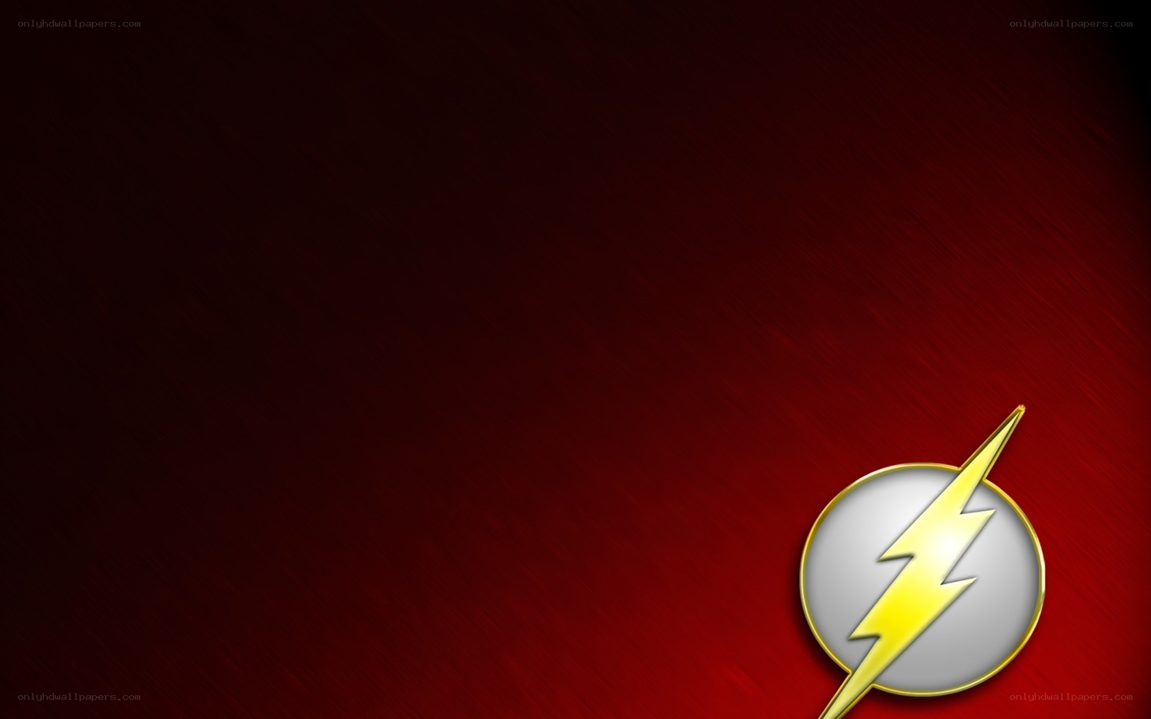 The Flash logo on red
