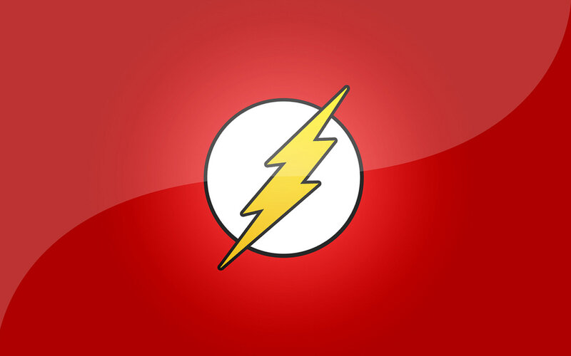 The Flash Logo — Red, Bold, Vector Art