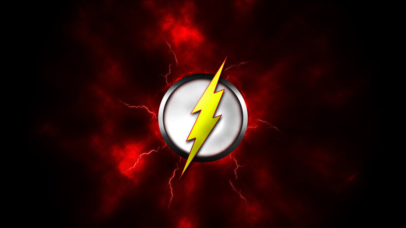 The Flash Logo — Red, Dramatic