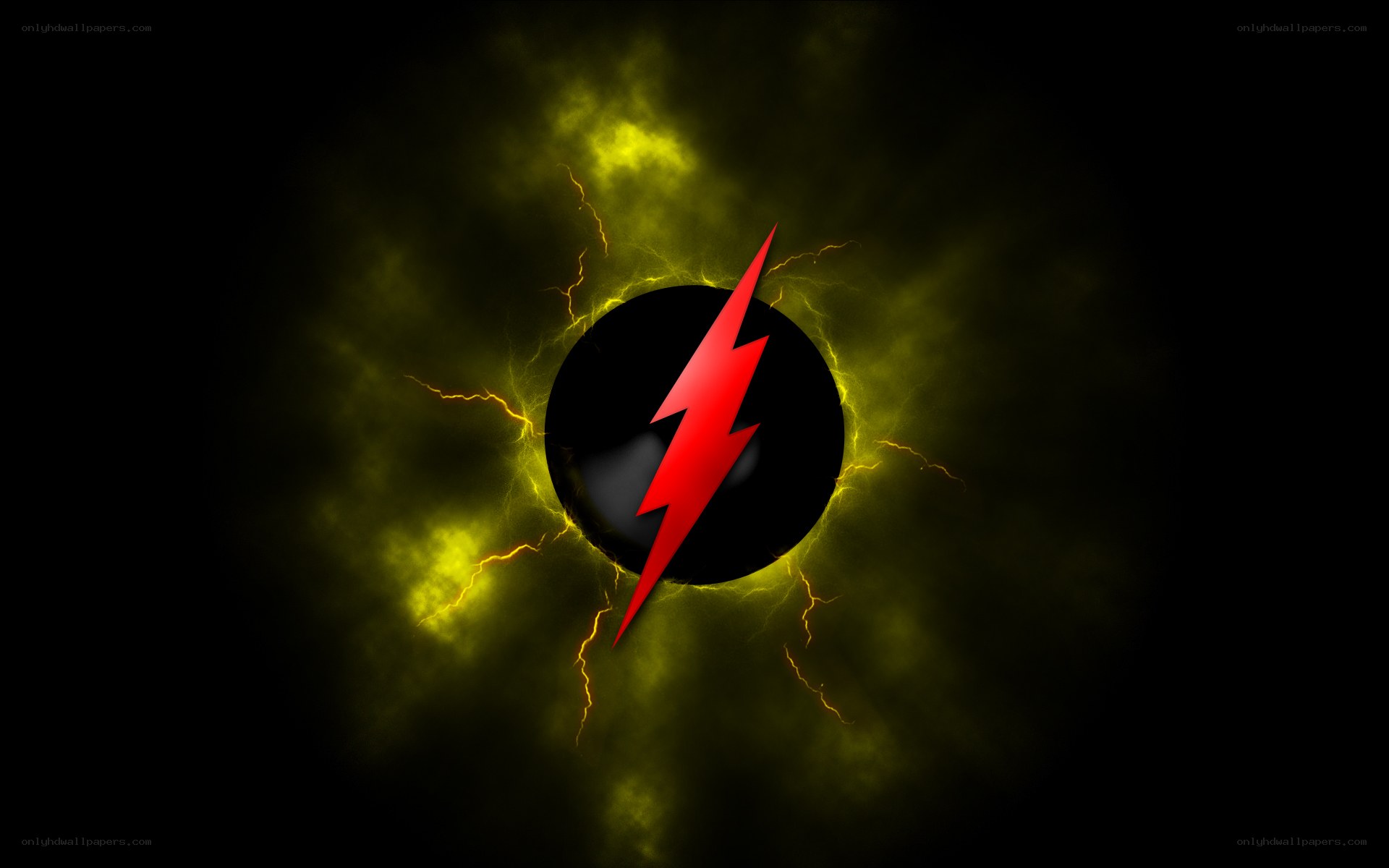 The Flash logo with lightning