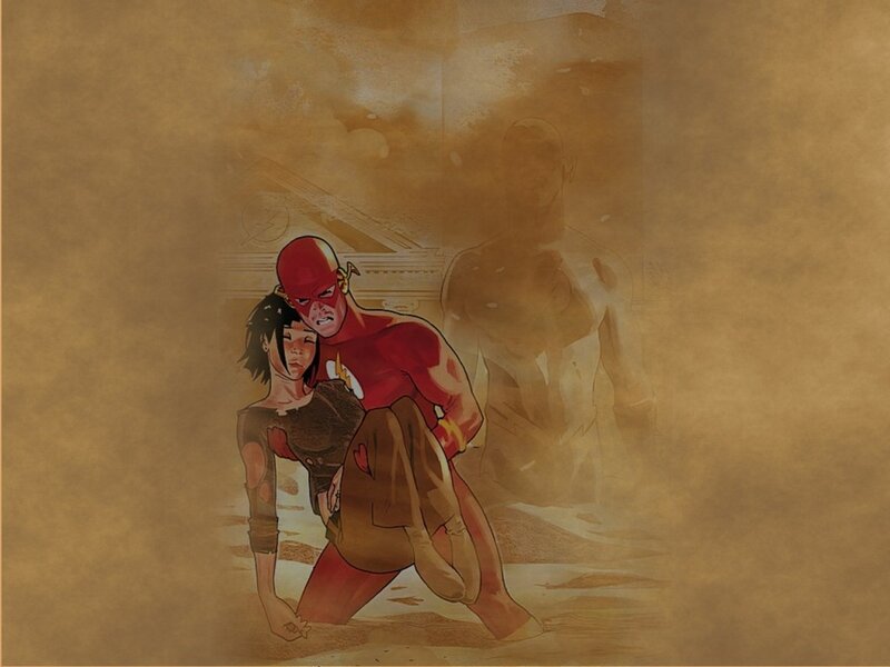 The Flash rescues a woman