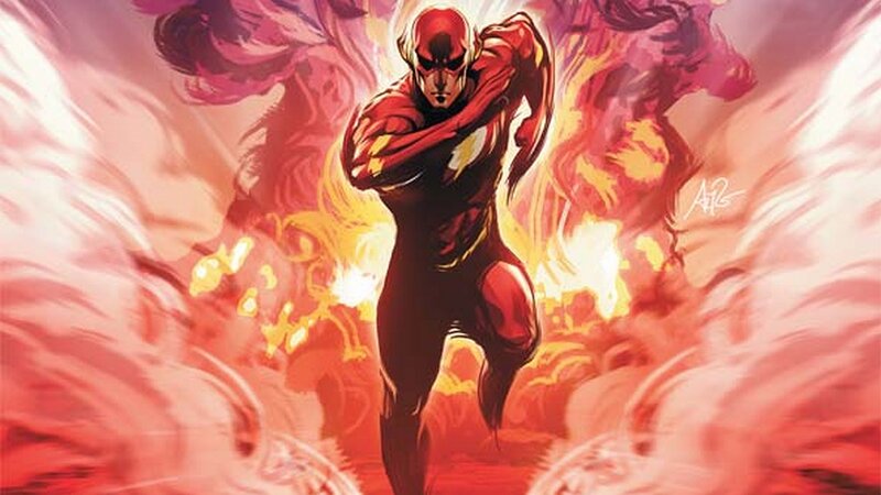 The Flash Running — Red, Dramatic