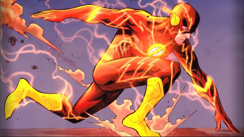 The Flash Running — Red, Dynamic, Comic, Lightning