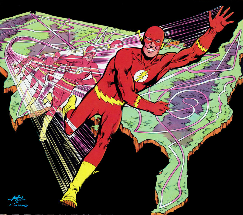 The Flash Running — Red, Dynamic, Comic