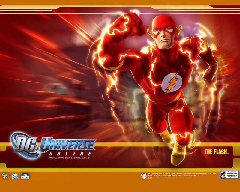 The Flash Running — Red, Dynamic, Energetic