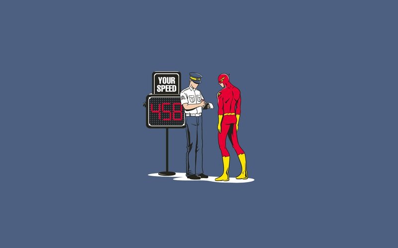 The Flash speed ticket