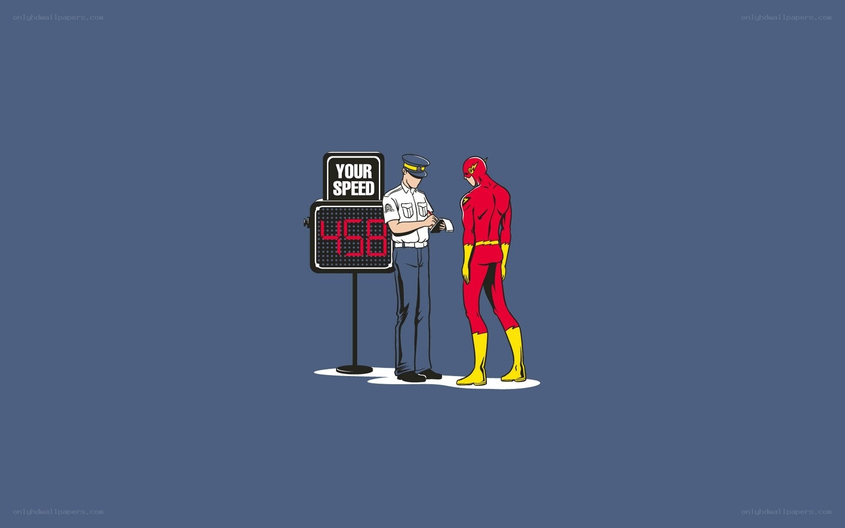 The Flash speed ticket