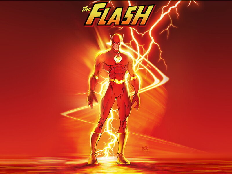The Flash superhero illustration