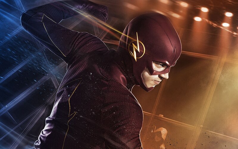 The Flash Superhero — Red, Dramatic, Photograph