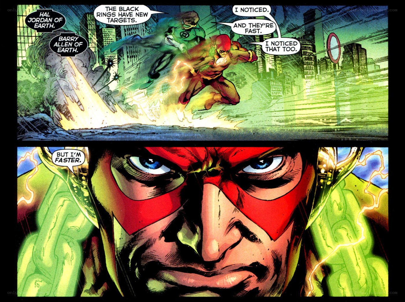 The Flash vs Green Lantern