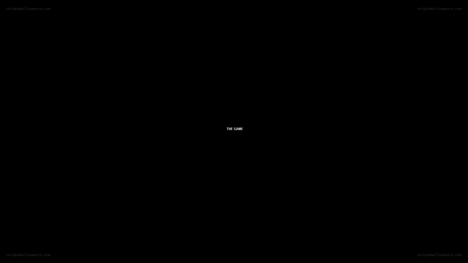 the game title screen