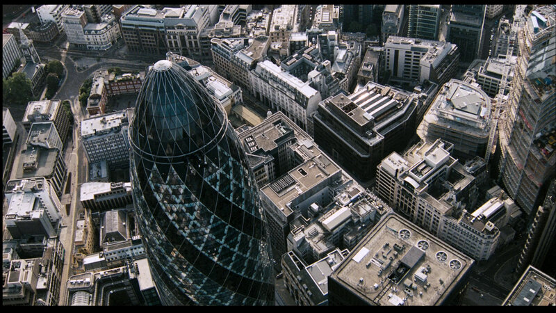 The Gherkin building in London