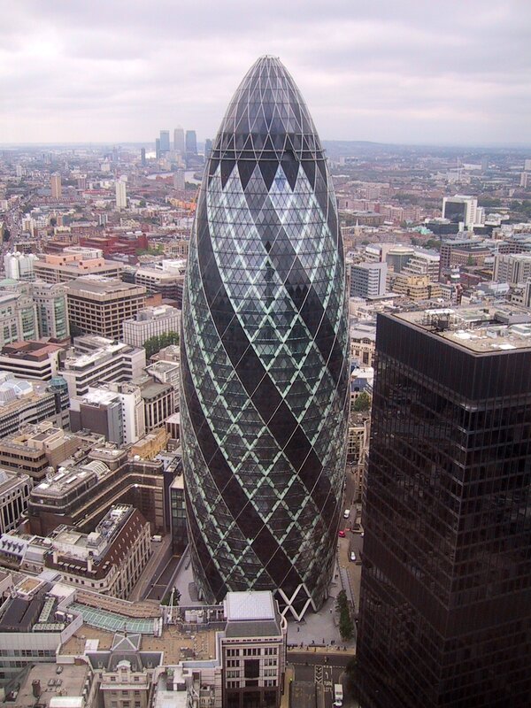 The Gherkin skyscraper in London