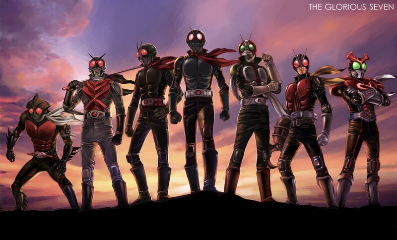 The Glorious Seven Kamen Riders