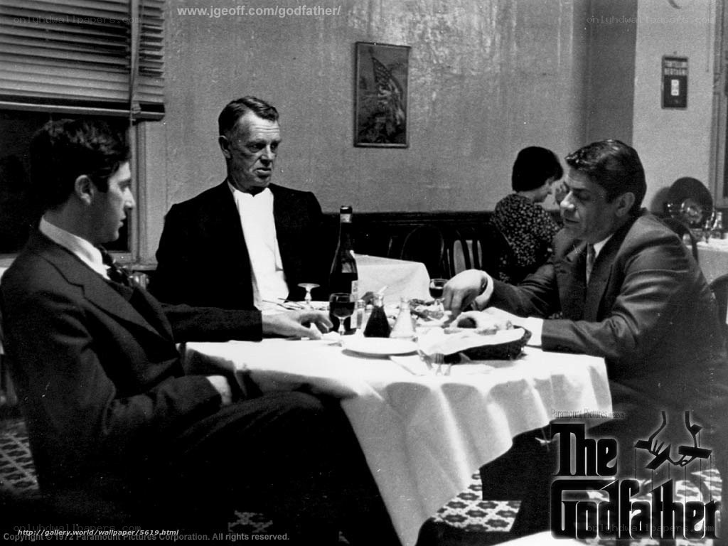 The Godfather movie scene