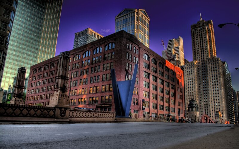 The Golden Triangle Sculpture