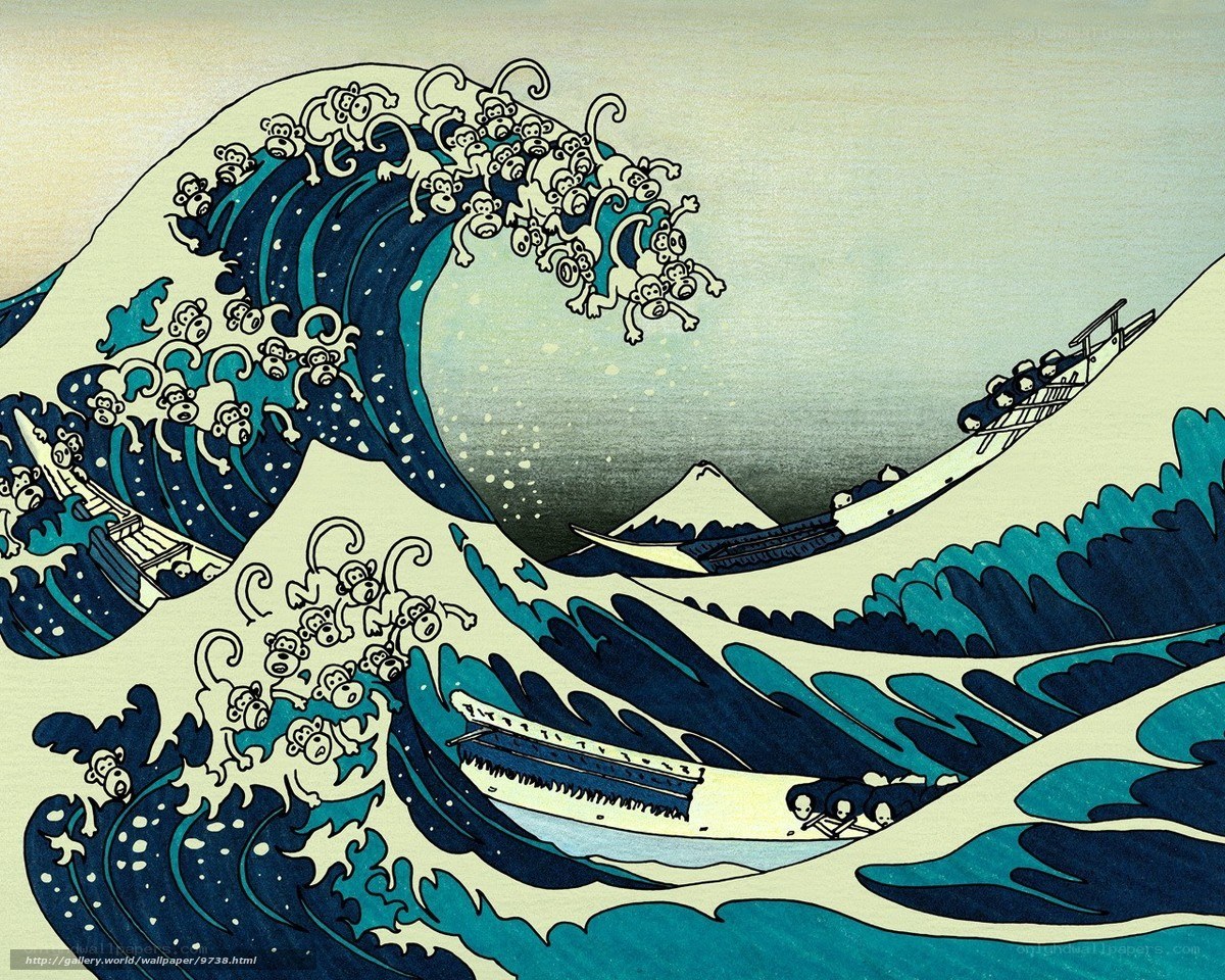 The Great Wave of Monkeys