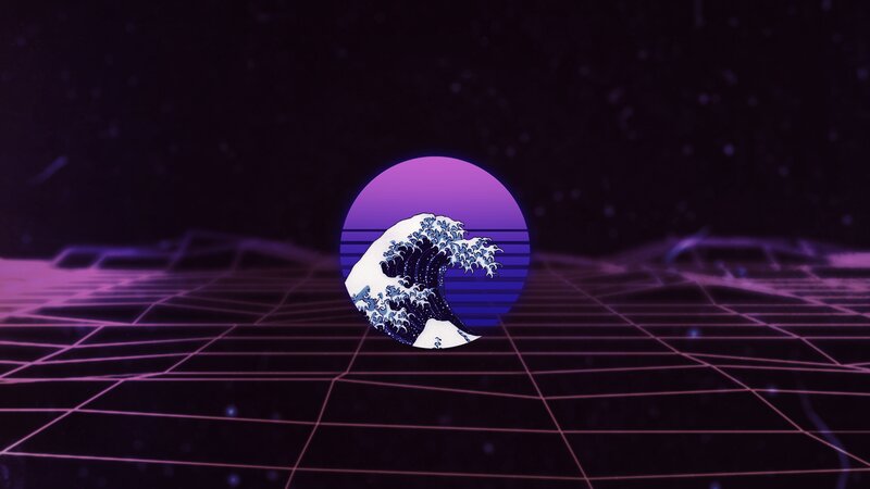 The Great Wave Off Kanagawa — Purple