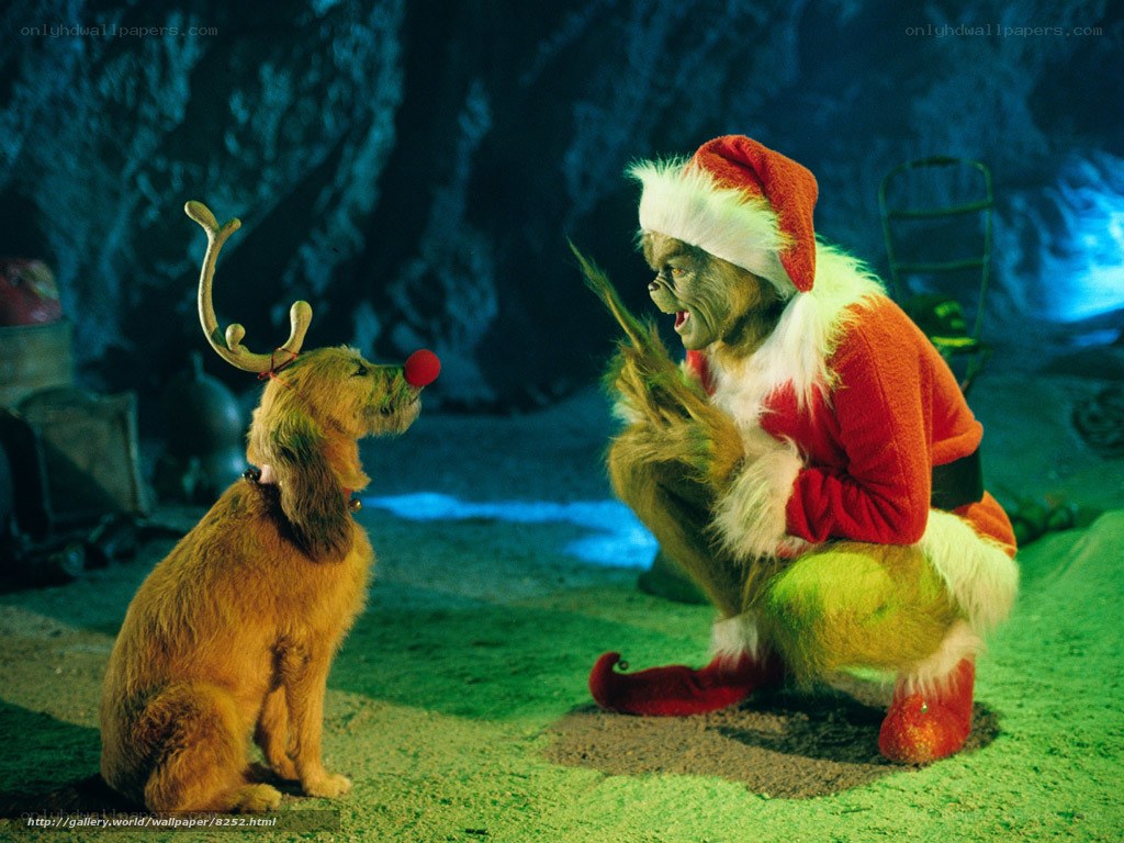 The Grinch in Santa costume