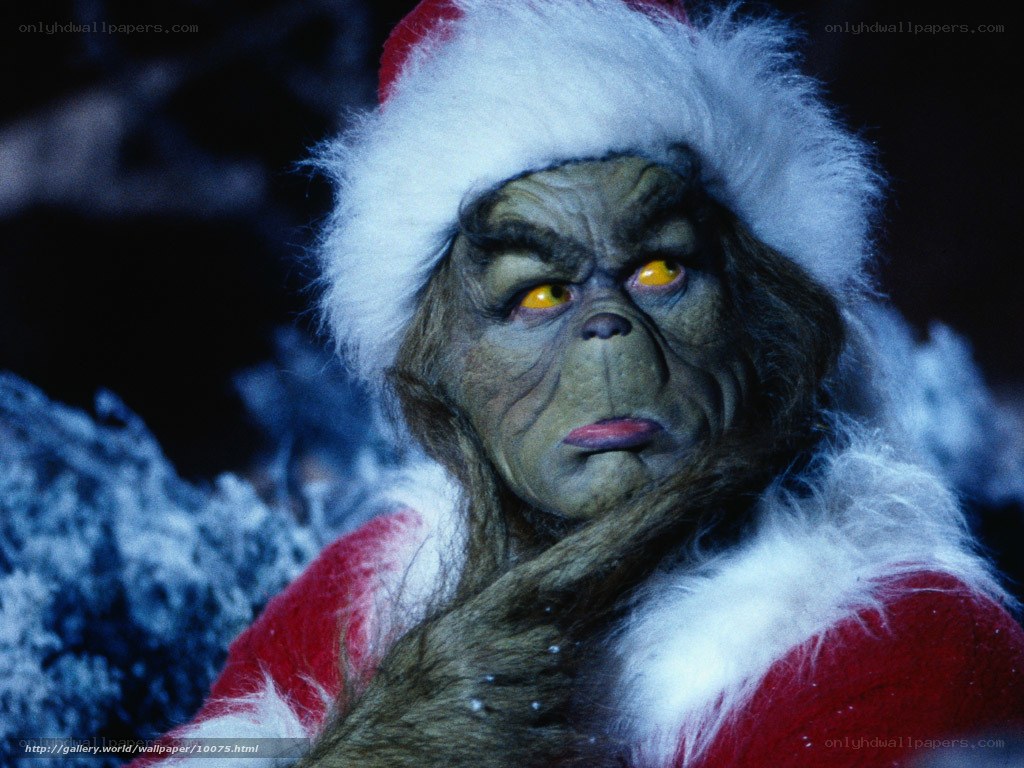 The Grinch in Santa Suit