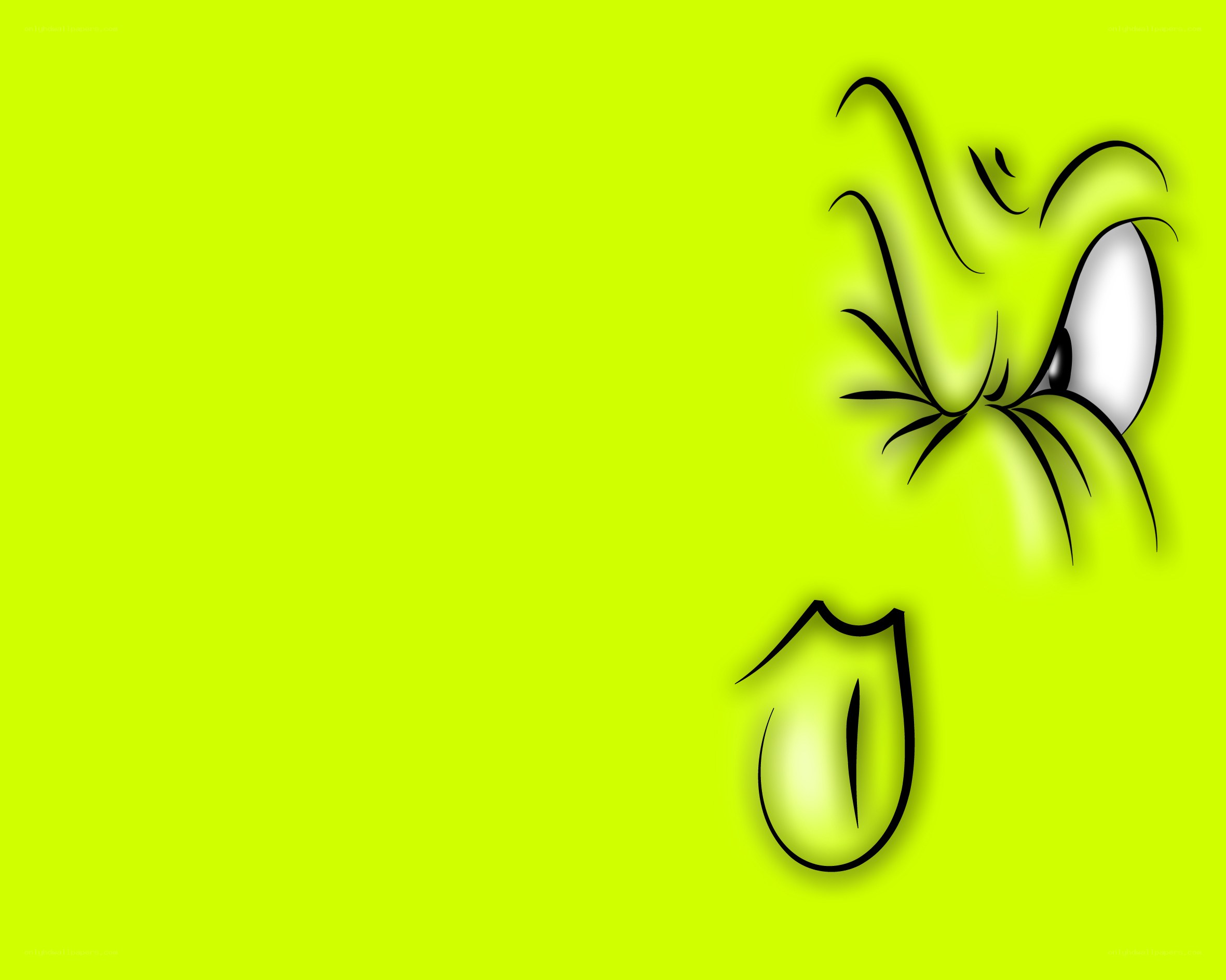 The Grinch's angry face