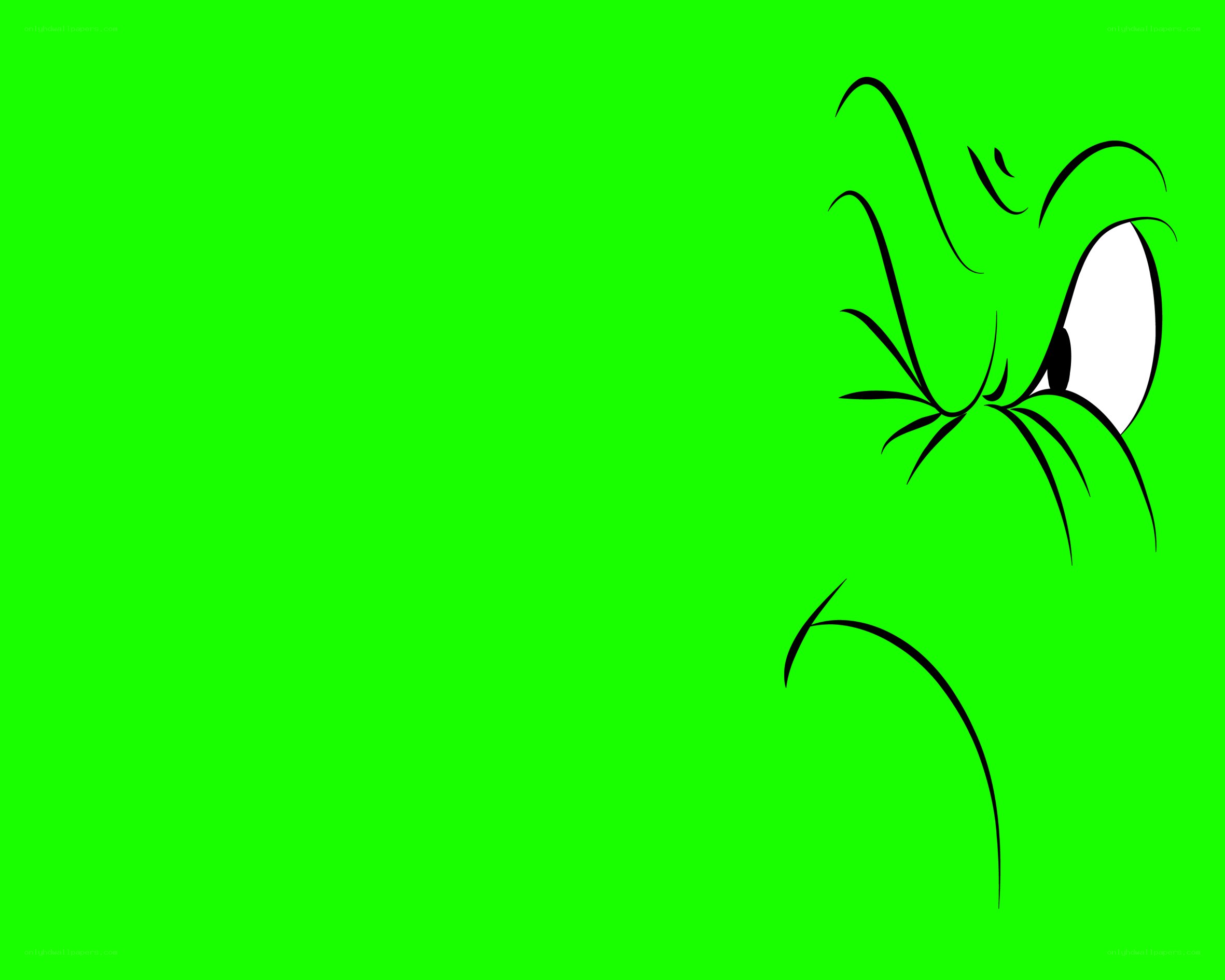 The Grinch's angry face